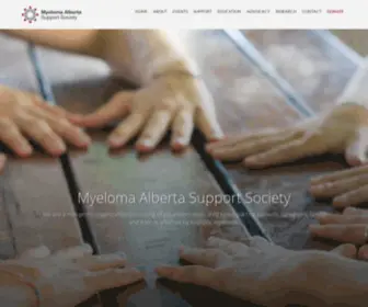 Multiplemyeloma.ca(The Multiple Myeloma Alberta Support Society provides support) Screenshot