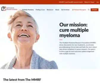 Multiplemyeloma.org(The Multiple Myeloma Research Foundation) Screenshot