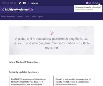 Multiplemyelomahub.com(Multiple Myeloma Hub) Screenshot