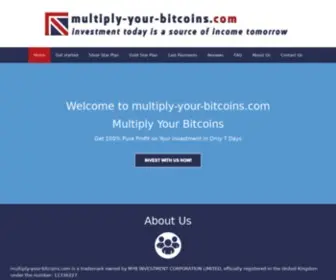 Multiply-Your-Bitcoins.com(Multiply Your Bitcoins. Investment Today) Screenshot