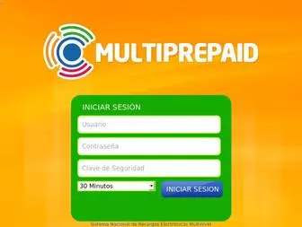 Multiprepaid.net(Acesso a la Aplicacion) Screenshot