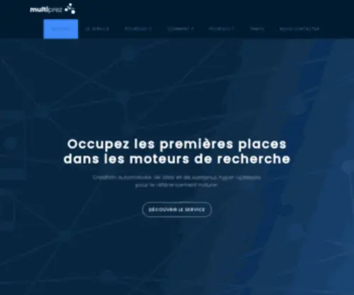 Multiprez.com(Création assistée et automatisée de sites hyper optimisés pour le référencement naturel) Screenshot