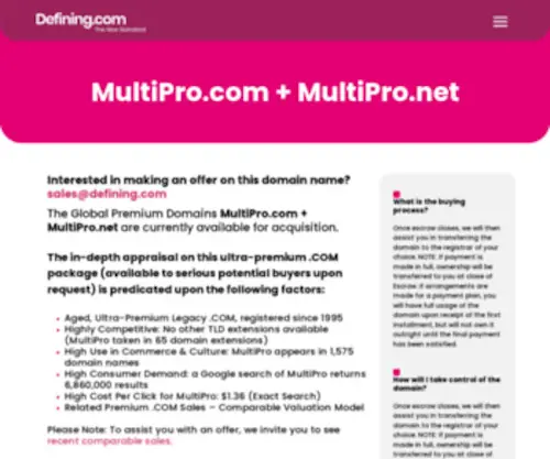 Multipro.com(Buckley Media) Screenshot