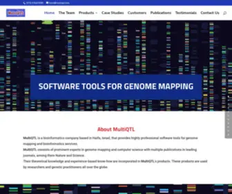 MultiqTL.com(Software tools for genome mapping) Screenshot