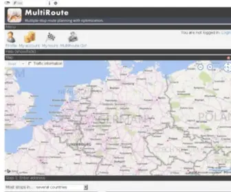 Multiroute.de(Die kostenlose Routenplanung und Optimierung f) Screenshot