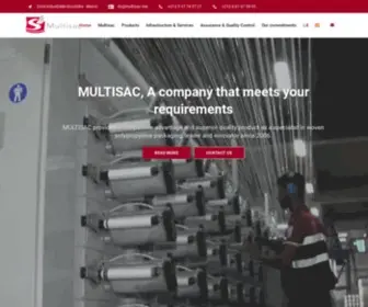 Multisac.ma(Fabrication de Sacs PP tissé en polypropylène) Screenshot