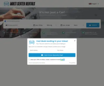 Multiseater.com(Compare and save on car rentals) Screenshot