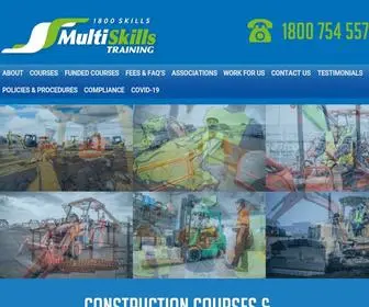 Multiskills.com.au(Construction Courses and Training in Melbourne) Screenshot