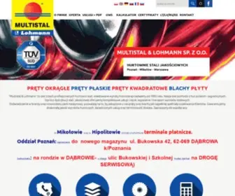 Multistal.pl(Stal-MULTISTAL Poznań Warszawa Katowice) Screenshot