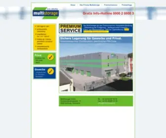 Multistorage.at(365 Tage im Jahr professionelle Lager) Screenshot