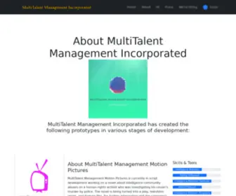 Multitalentmanagement.net(Producer) Screenshot