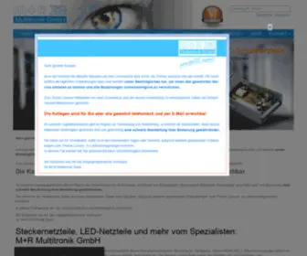 Multitronik.com(Steckernetzteile, LED-Netzteile vom Spezialisten) Screenshot
