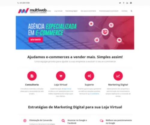 Multiwebdigital.com.br(Loja Virtual e Marketing Digital) Screenshot