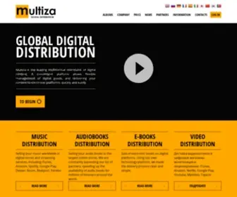 Multiza.com(Музыкальный дистрибьютор) Screenshot
