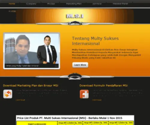 Multysukses.com(Multy Sukses Indonesia) Screenshot