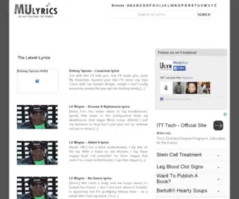 Mulyrics.com(网站改版中) Screenshot
