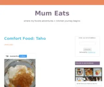 Mum-Eats.com(Mum eats) Screenshot