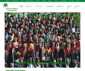 Mum.ac.tz(Muslim University Official Website) Screenshot