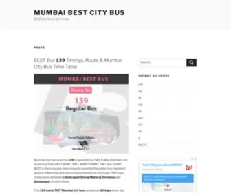 Mumbaicitybus.in(Mumbai BEST City Bus) Screenshot