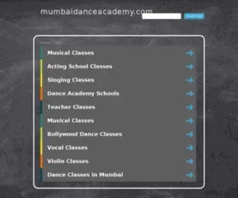 Mumbaidanceacademy.com(Mumbai Dance Academy) Screenshot