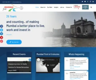 Mumbaifirst.org(Mumbai First) Screenshot