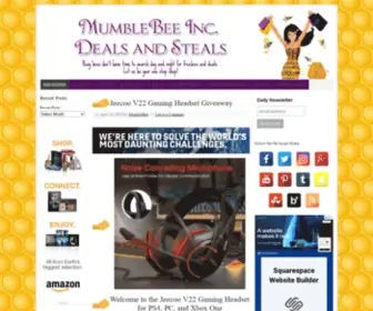 Mumblebeeinc.com(Coupons,Deals,Samples,Games, Freebies and More MumbleBee Inc) Screenshot