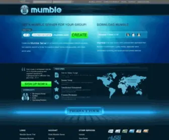 Mumble.com(Mumble Server Hosting) Screenshot