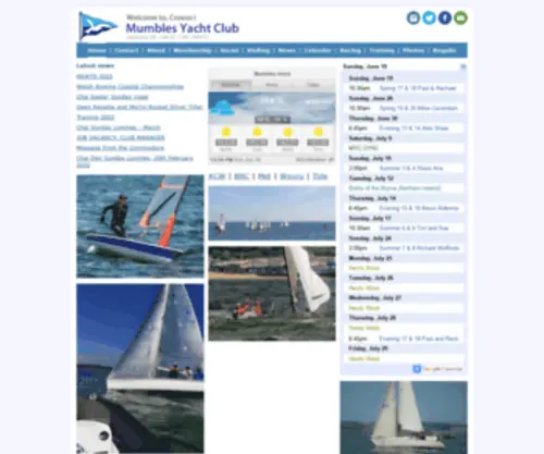Mumblesyachtclub.co.uk(The Swansea Sailing Environment) Screenshot