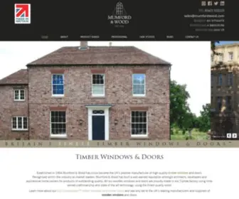 Mumfordwood.com(Timber Windows & Doors) Screenshot