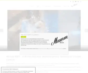 Mumm-Sekt.de(Entdecken Sie die Welt von Mumm & Co) Screenshot