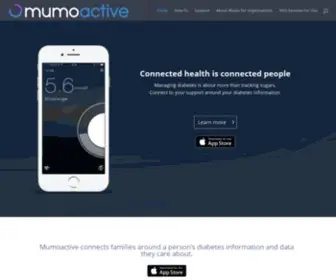 Mumoactive.com(Diabetes management) Screenshot