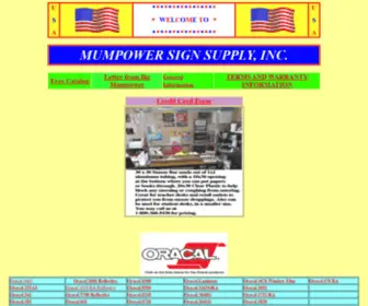 Mumpowersignsupply.com(Mumpower Sign Supply) Screenshot