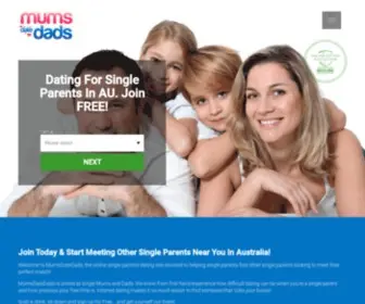 Mumsdatedads.com(Single Parents Dating Australia) Screenshot