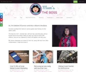 Mumstheboss.co.uk(Mum's the Boss) Screenshot
