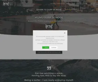 Mumusurfindia.com(Learn to surf in India) Screenshot