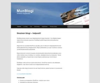 Munblogi.com(Ilmainen blogi) Screenshot