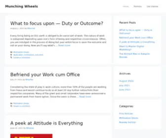 Munchingwheels.com(Munching wheels) Screenshot