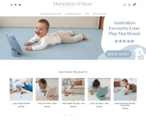 Munchkinandbear.com.au(Your baby deserves the best. munchkin & bear) Screenshot