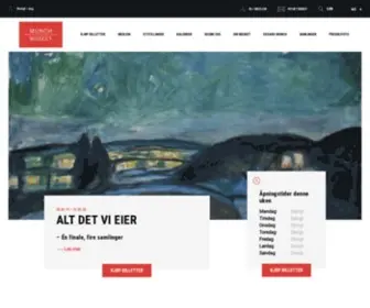 Munchmuseet.no(Museum Oslo) Screenshot