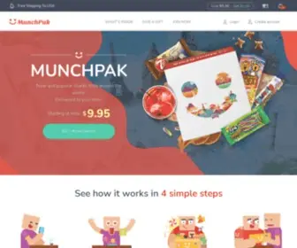 Munchpak.com(Popular Candy & Snacks From Around The World) Screenshot