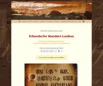 Mundart-Lexikon.de(Erbendorfer Mundart) Screenshot