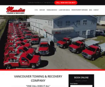 Mundiestowing.com(Vancouver Towing & Recovery Company) Screenshot