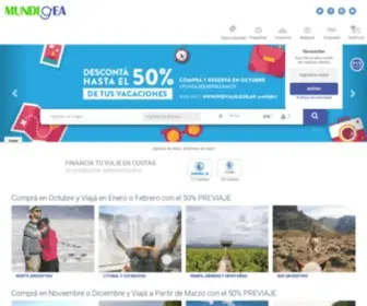 Mundigea.com.ar(Contratá tus proximas vacaciones con un especialista) Screenshot