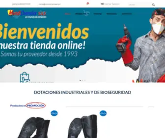 Mundioveroles.com(Dotaciones Industriales y de Bioseguridad) Screenshot