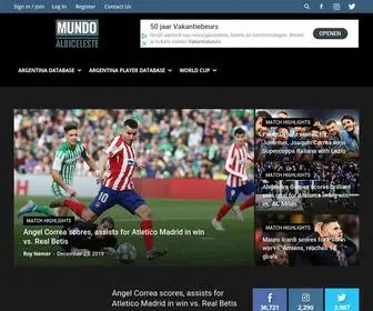 Mundoalbiceleste.com(Argentina Football News) Screenshot