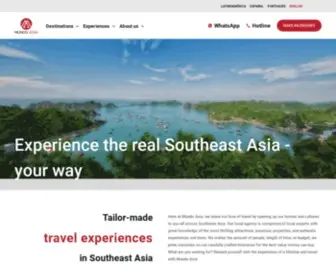 Mundoasiatours.com(Experience the real Southeast Asia in your way) Screenshot