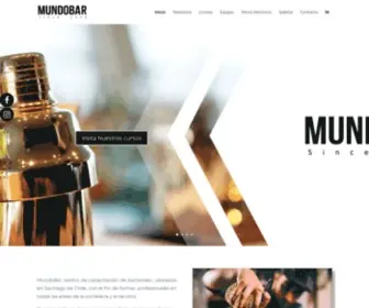 Mundobar.cl(Centro de capacitación de bartender) Screenshot