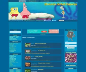 Mundobobesponja.com(El Mundo de Bob Esponja) Screenshot