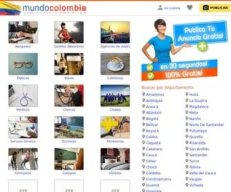 Mundocolombia.com(Anuncios clasificados gratis en Colombia) Screenshot