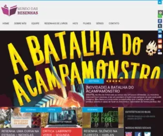 Mundodasresenhas.com.br(Resenhas de Livros) Screenshot